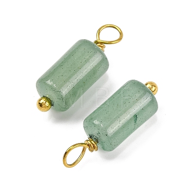 Natural Green Aventurine Cloumn Pendants STAS-H221-04G-01-1