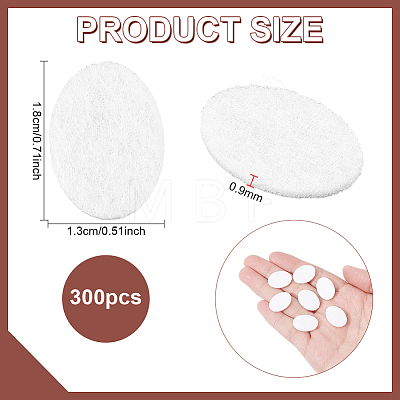 300Pcs Felt Cabochons FIND-PH0038-26B-1