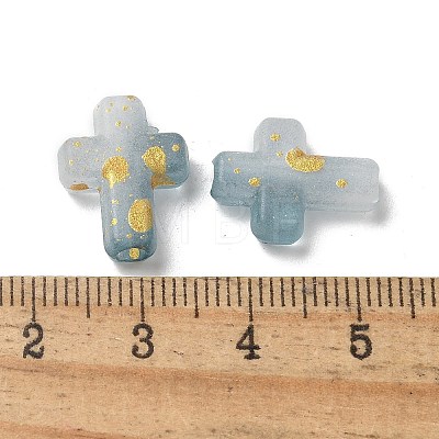 Gradient Color Transparent Acrylic Beads OACR-M023-03F-1