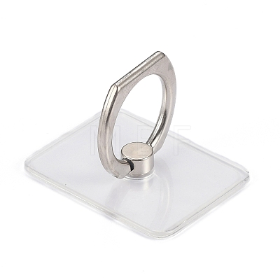 Transparent Plastic Cell Phone Ring Holder AJEW-F048-04P-1