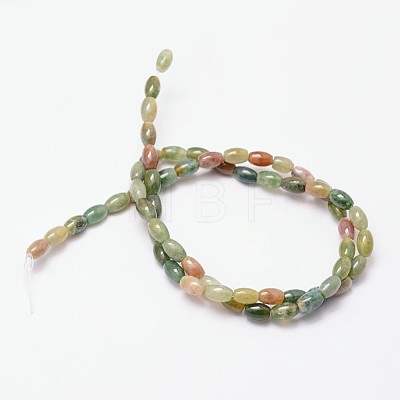 Natural Indian Agate Beads Strands G-N0173-03-4x6mm-1