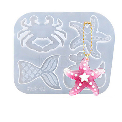 DIY Silicone Sea Animal Theme Pendant Molds SIMO-G011-05C-1
