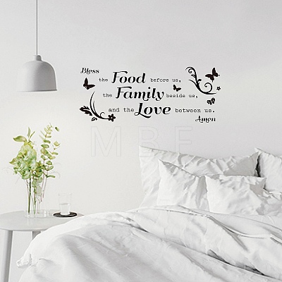 PVC Quotes Wall Sticker DIY-WH0200-023-1