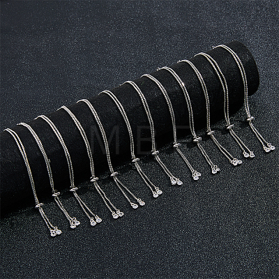 12Pcs Rack Plating Adjustable Brass Slider Bracelet Making KK-DC0004-37P-1