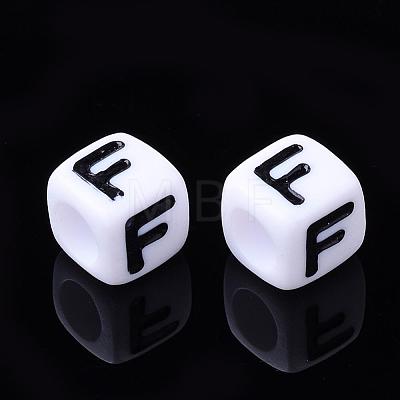 Letter Acrylic Beads PL37C9129-F-1