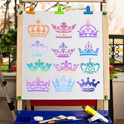 PET Plastic Hollow Out Drawing Painting Stencils Templates DIY-WH0244-290-1