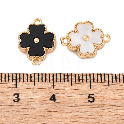 Double Side Color Acrylic Connector Charms X-KK-P289-04G-01-1