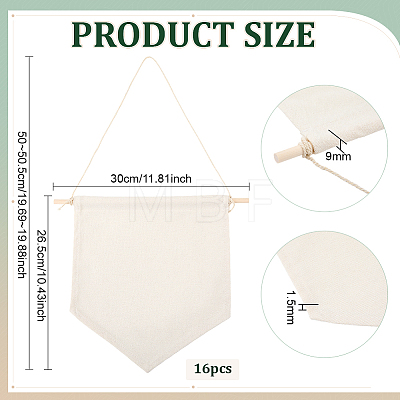Polycotton Wall Hanging Brooch Jewelry Banner Holder AJEW-WH0596-833B-1