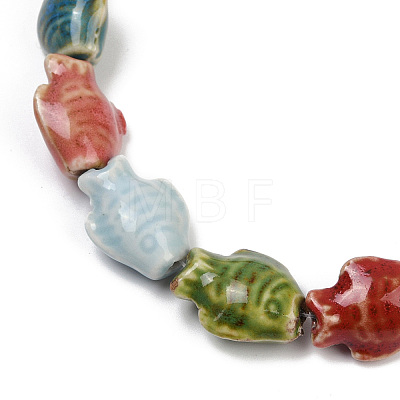 Handmade Porcelain Beads Strands PORC-P030-01A-13-1