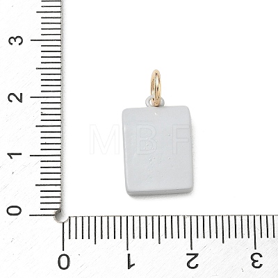 Spray Painted Brass Pendants KK-CBAEB58-07B-1