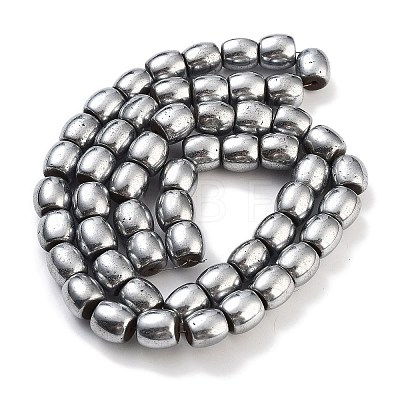 Synthetic Magnetic Hematite Beads Strands G-P545-H01-01D-1