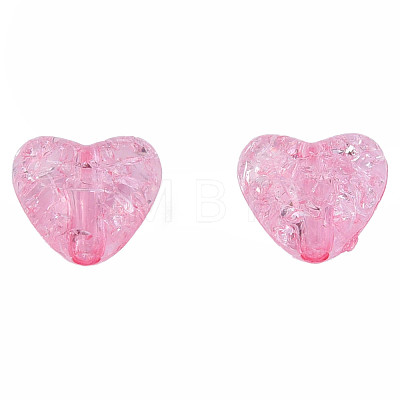 Transparent Crackle Acrylic Beads MACR-N006-14-A01-1