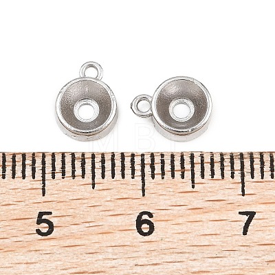 304 Stainless Steel Charm Rhinestone Settings SA-CBAC865-01C-P-1