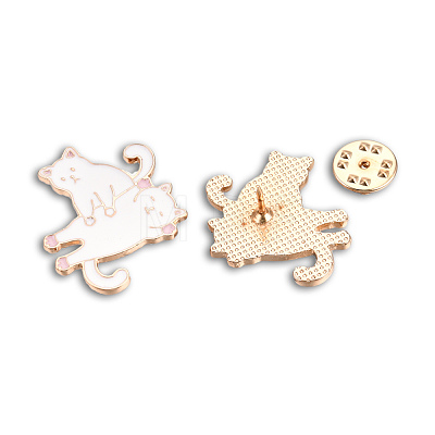 Cat Shape Enamel Pin JEWB-N007-191-1