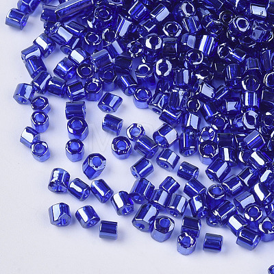 8/0 Two Cut Glass Seed Beads SEED-S033-15A-05-1