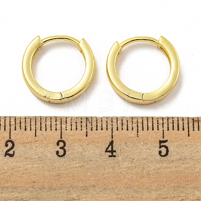 Brass Hoop Earrings EJEW-L211-08A-G-1