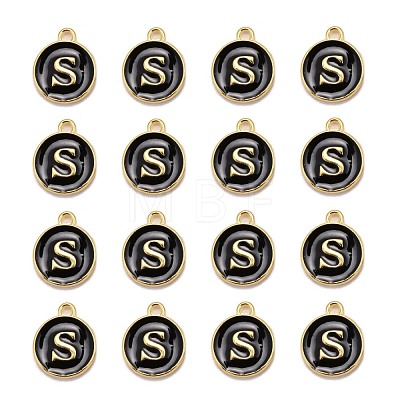 Golden Plated Alloy Charms X-ENAM-S118-02S-1