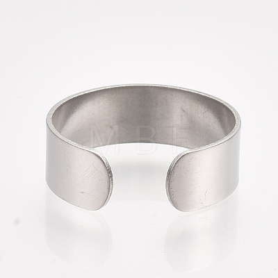 304 Stainless Steel Cuff Rings STAS-T045-22A-P-1