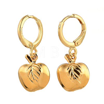 Brass Huggie Hoop Earring EJEW-JE04212-02-1
