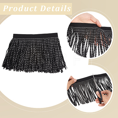 4.8Yards Velvet Tassel Fringe Trimming SRIB-GF0001-75A-1