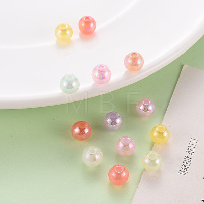 AB Colour Imitation Jelly Acrylic Beads MACR-S823-8mm-1