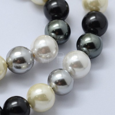 Shell Pearl Beads Strands BSHE-K053-04-8mm-11-1