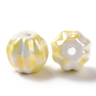 Handmade Pearlized Porcelain Beads X1-PORC-G010-02A-1