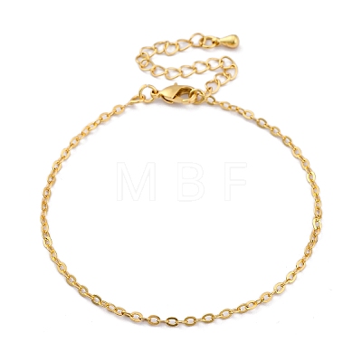 Adjustable Rack Plating Brass Cable Chain Bracelets for Women BJEW-G735-17G-1