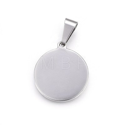 304 Stainless Steel Pendants STAS-P211-22P-1