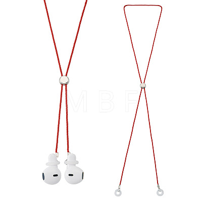 2Pcs Polyester Earphone Cord Straps HJEW-TAC0165-1
