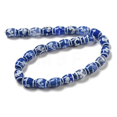 Tibetan Style dZi Beads Strands TDZI-NH0001-C01-01-1