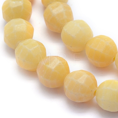 Natural Topaz Jade Beads Strands G-L552E-05C-1