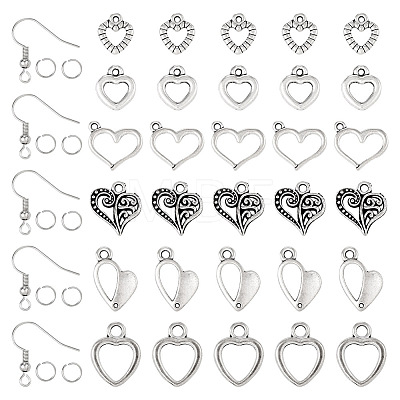 DIY Heart Earring Making Kit DIY-TA0005-40-1