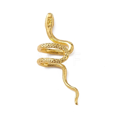 Alloy Snake Cuff Earrings EJEW-L263-01G-1