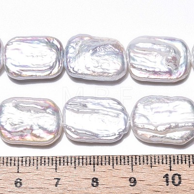 1 Strand Natural Baroque Pearl Keshi Pearl Beads Strands PEAR-SC0001-48-1