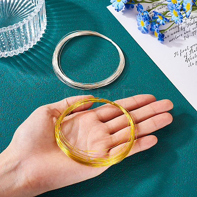 2 Rolls 2 Color Round Brass Wire CWIR-TA0001-07-1