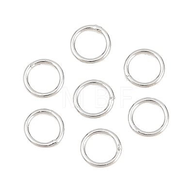 Brass Closed Jump Rings KK-D257-01P-04-1