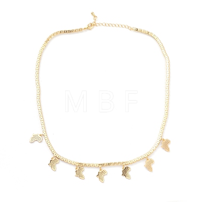 Brass Micro Pave Clear Cubic Zirconia Choker Necklaces NJEW-H308-05G-1