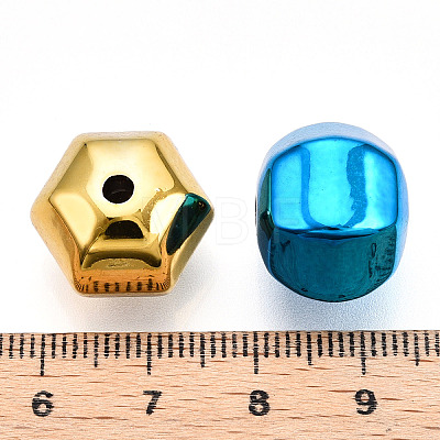 UV Plating Opaque Acrylic Beads PACR-T017-03-1