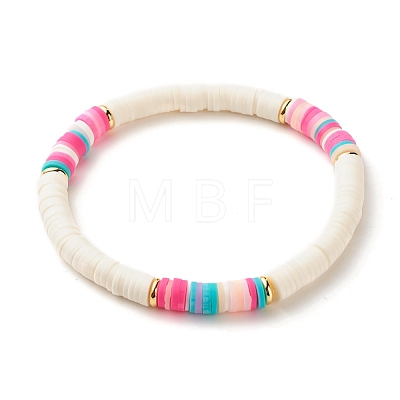 Polymer Clay Heishi Beads Bracelets Set BJEW-JB07242-03-1