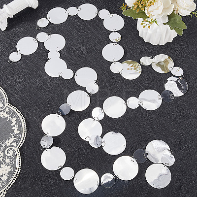 20Pcs PVC Sequin Round Beaded Curtain AJEW-CN0006-55B-1