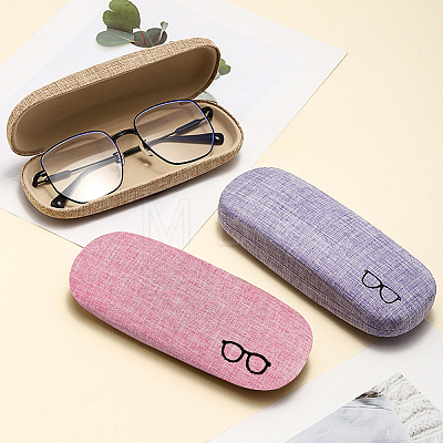 1Pc Oval Polyester Eyeglass Cases AJEW-CN0007-32E-1