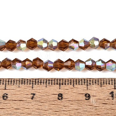 AB Color Plated Transparent Glass Beads Strands GLAA-G127-01-02Q-1