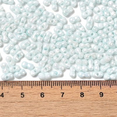 Opaque Colours Luster Glass Seed Beads SEED-B001-01A-02-1