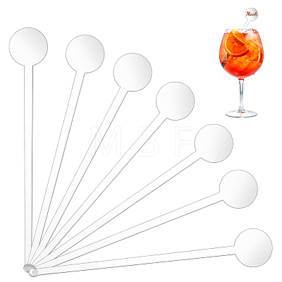 100Pcs Plastic Drink Stirring Rod AJEW-GA0006-63-1