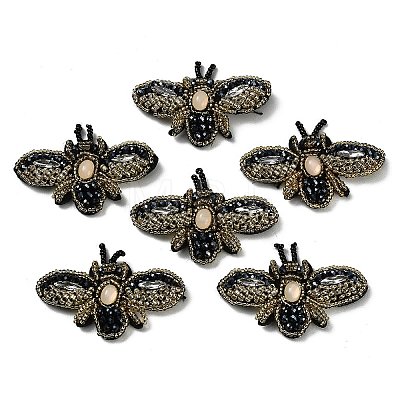 Bee Shape Felt Sew on Ornament Accessories PATC-XCP0001-04-1