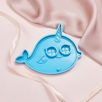 Halloween Whale Mask Silicone Molds DIY-CJC0001-28-1