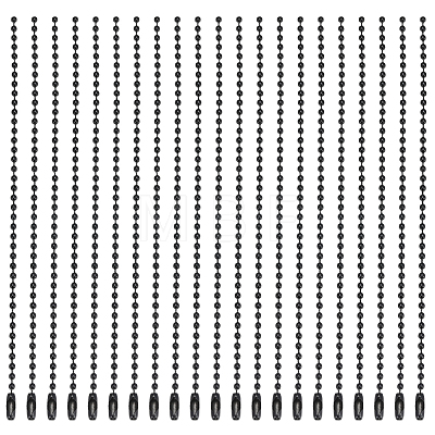 100Pcs Iron Ball Chains with Connectors IFIN-SP0001-67EB-1