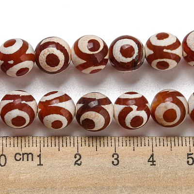 Tibetan Style dZi Beads Strands G-P526-D08-02-1