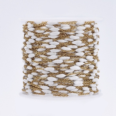Handmade Enamel Beaded Chains CHS-I007-06G-15-1